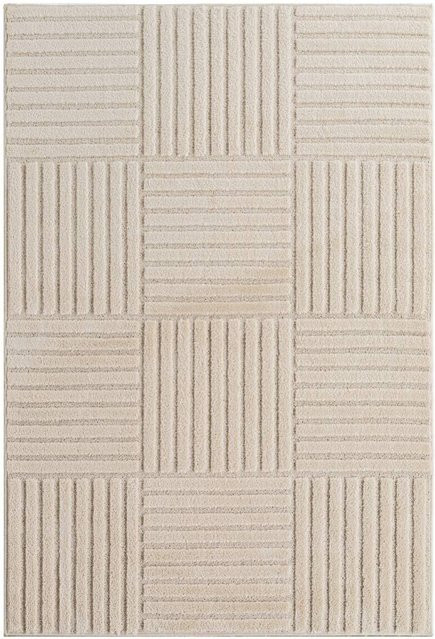 Ayyildiz Kurzflorteppich Art in Creme mit Boho-Design, Breite: 160 cm, Tiefe: 230 cm, Höhe: 0,8 cm - Bild 1