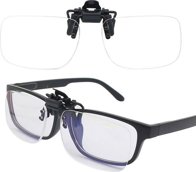 LONGPEAN Lesebrille, randlos, rechteckig, schwarz - Bild 1