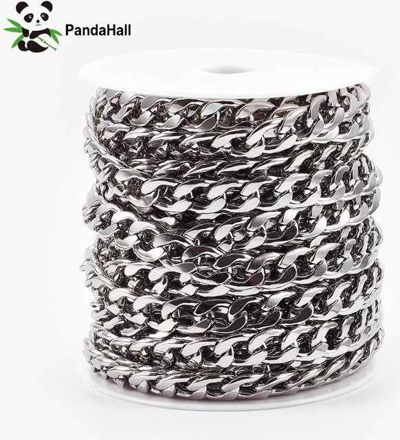 PandaHall Kubanische Kette, 304 Edelstahl, 10m, Unisex - Bild 1