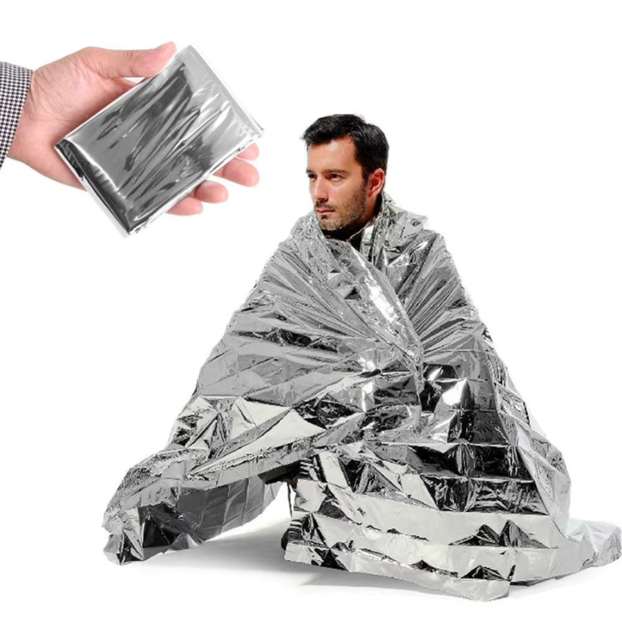 jaysuing Notfall Rettungsdecke Wasserdicht und Winddicht für Outdoor Survival und Camping im 1-10er Set - Bild 2