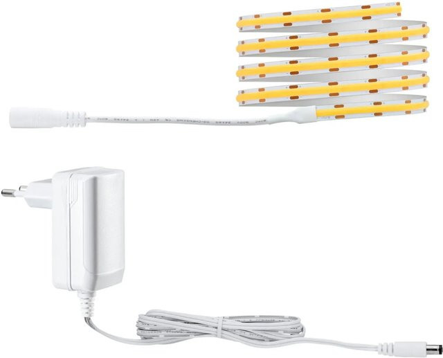Paulmann SimpLED COB LED Strip Komplettset, Farbe: Weiß, Länge: 1,5 m, 7W, Warmweiß - Bild 1
