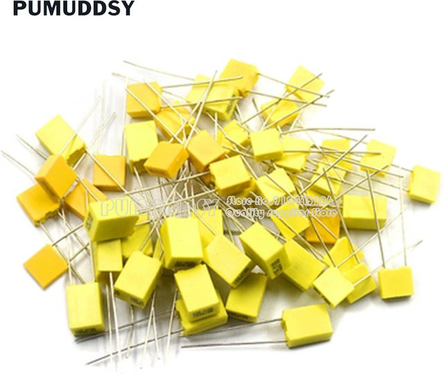 PUMUDDSY Polypropylen Sicherheits-Kondensatoren Set, 20 Stück, Gelb, 100V, verschiedene Kapazitäten von 1nF bis 470nF - Bild 1