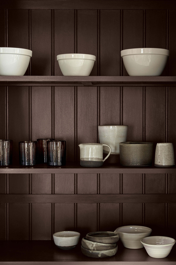 Little Greene Wandfarbe Intelligent Satinwood Archive Colour Chimney Brick 247 in Grau und Braun, 1 l - Bild 1