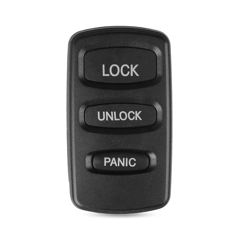KEYYOU Autoschlüsselgehäuse mit 2- oder 3-Tasten-Schlüsselhülle für Mitsubishi Montero, Schwarz - Bild 4