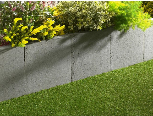 Kann Winkelstein in Grau aus Beton H: 60 cm, B: 40 cm, T: 40 cm - Bild 1