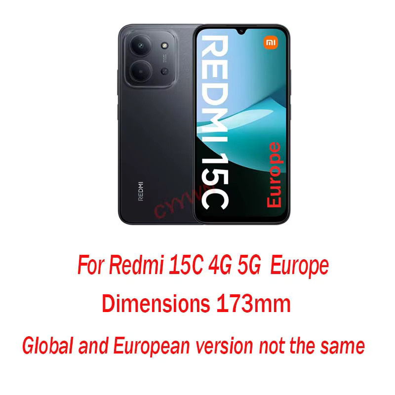 Xiaomi Redmi 15C 4G 5G Ganzkörper-Displayschutzfolie und transparente stoßfeste Handyhülle - Bild 2
