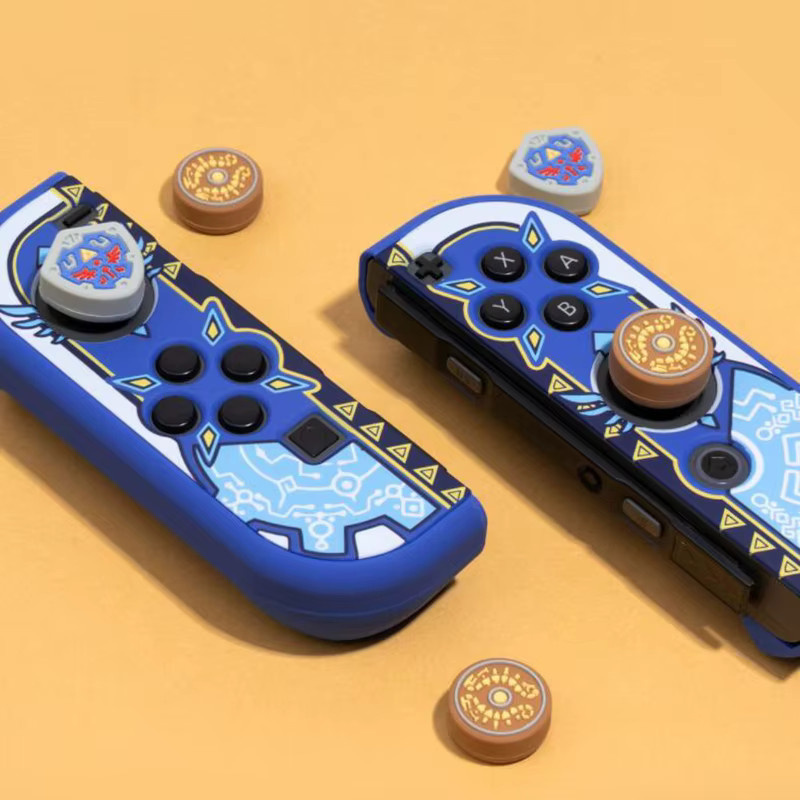 KomoKe Silikon Thumb-Stick Grip Caps Joystick Abdeckung für Nintendo Switch, Switch OLED, Lite und Joy-Con in Multicolor - Bild 3