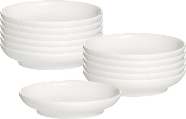 Ritzenhoff & Breker Beilagenteller Levi aus Porzellan, Weiß, 12er Set, Durchmesser: 10 cm - Bild 1