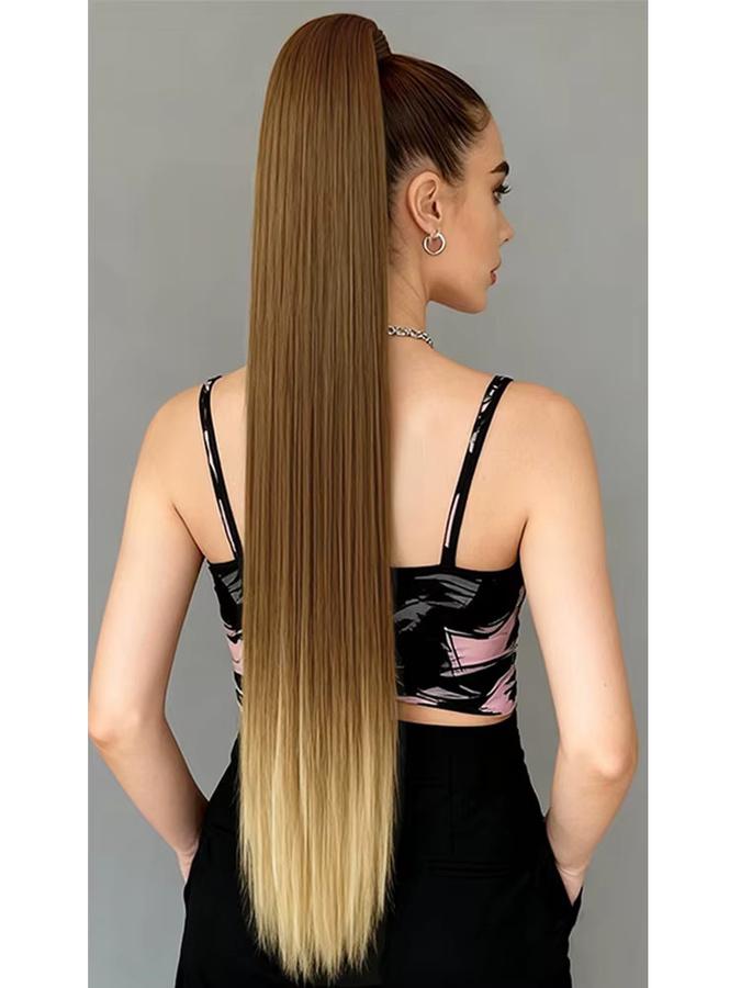 WIGSIN Haarverlängerung Pferdeschwanz, synthetisch, glatt, 28 Zoll, Damen - Bild 7