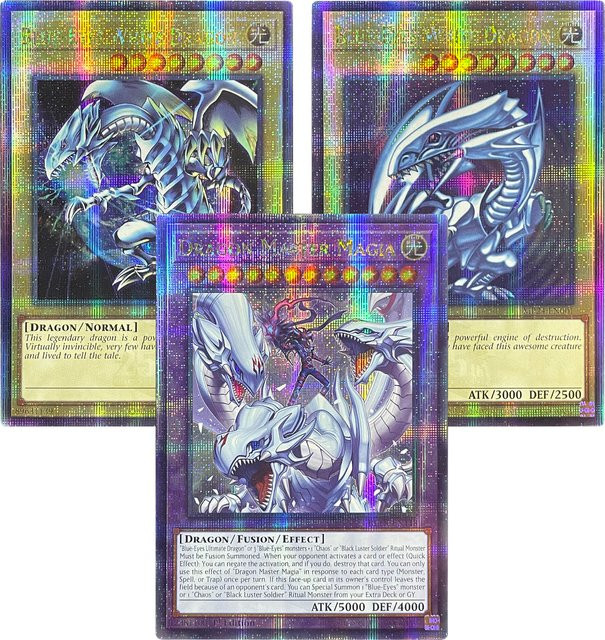 KAYOU Yu-Gi-Oh! Dragon Master Magia BLTR-EN118 Blue-Eyes Quarter Century Secret Rare 25th Anniversary Card - Bild 1