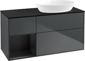 V&B Waschtischunterschrank Finion in Mattblau Lackiert, Breite: 120 cm, Tiefe: 50,1 cm, Höhe: 50,1 cm - Bild 1