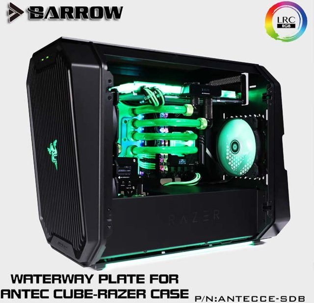 Barrow PC Wasserkühlung Wasserweg-Platte Integriertes Board für Antec Cube und Razer Gehäuse ANTECCE-SDB - Bild 1