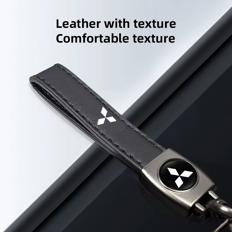 Mitsubishi Schlüsselanhänger Leder, Unisex - Bild 4