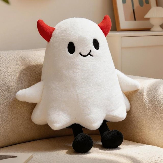 Yiran toy Kawaii Humanoide Avocado Weiße Böse Puppe Plüschtier, ab 14 Jahre - Bild 1