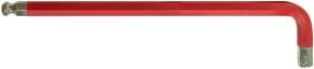 Stier Winkelschraubendreher 6kt mit Kugelkopf in Rot aus Chrom-Vanadium-Stahl, 8 mm - Bild 1
