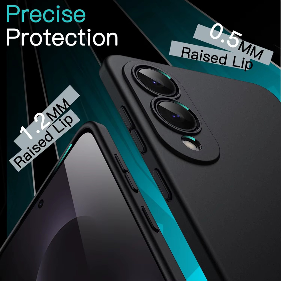 Stoßfeste Silikon Schutzhülle für Samsung Galaxy S25 Ultra S24 S23 S22 S21 Plus S20 FE A56 A36 A26 A16 A06 4G 5G in Schwarz - Bild 2