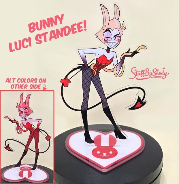 Bandai Hazbin Hotel Standee, Acryl, Lucifer, Standee-Anhänger - Bild 1