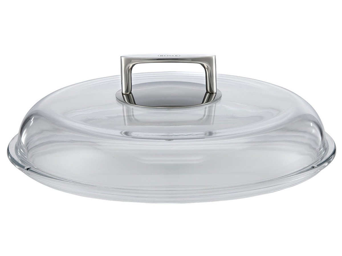 Rösle Silence Glasdeckel aus Borosilikatglas, transparent, Durchmesser: 24 cm - Bild 1