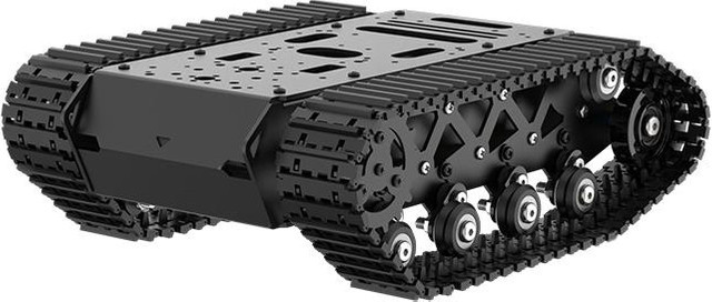 BinHex Roboterauto, Ganzmetall-Tank-Roboter-Kit, Schwarz - Bild 1