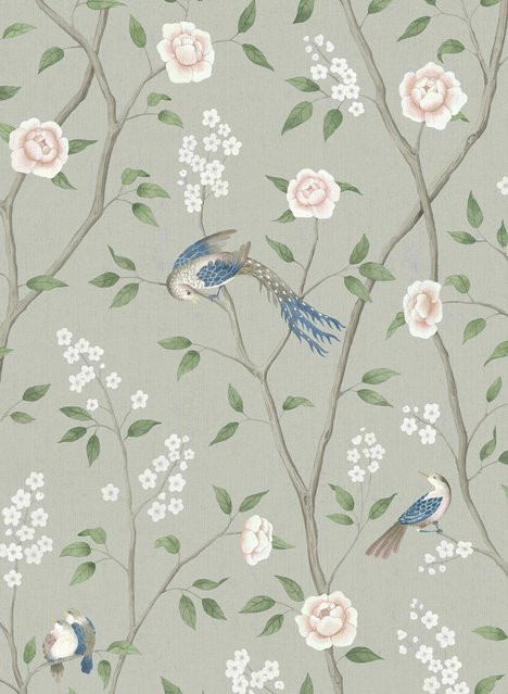 BoråsTapeter Tapete Paradise Birds 1903 Vlies Wandgestaltung in Grün mit orientalischem Vogelmotiv - Bild 1