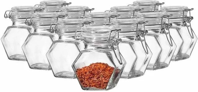 Ritzenhoff & Breker Spicy Vorratsgläser aus Glas, transparent, 12er Set, 60 ml - Bild 1