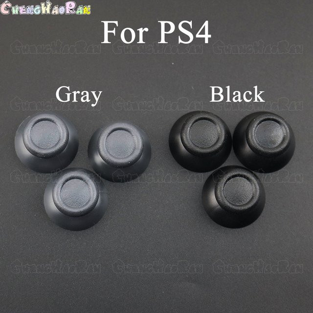 ChengHaoRan 2er-Set graue analoge 3D-Thumbstick-Abdeckungen für PS4 und PS4 Pro Slim Controller - Bild 1
