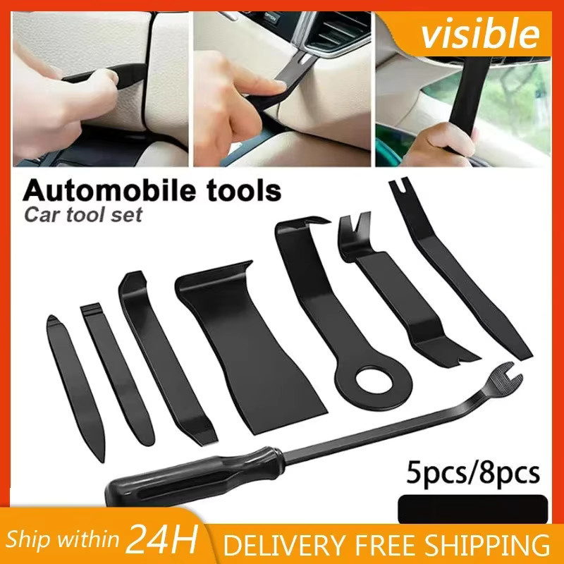 Universal Auto Trim Removal Tool Kit für Dashboard und Innenverkleidung, 1-8 Stück, Schwarz - Bild 2