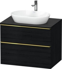 Duravit Waschtischunterschrank D-Neo in Schwarz Matt, Wandhängend, B/T/H: 80 x 55 x 66,4 cm - Bild 1