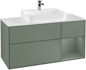V&B Waschtischunterschrank Finion in Olivenmatt Lack, Breite: 120 cm, Tiefe: 50,1 cm, Höhe: 50,1 cm - Bild 1