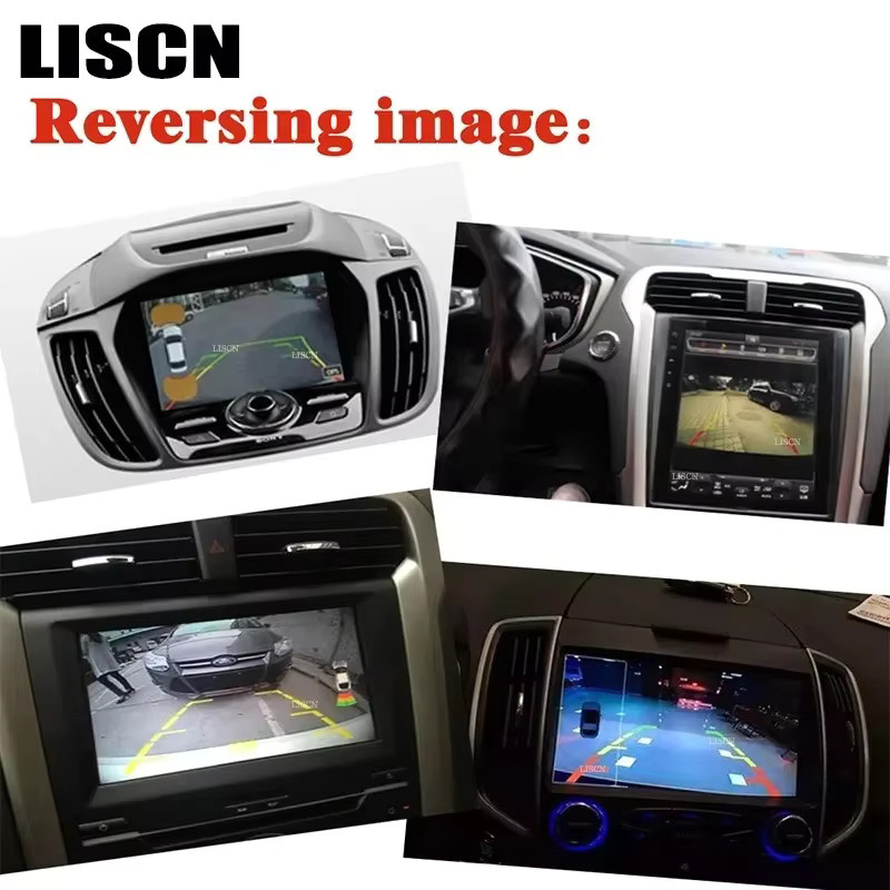LISCN Front- und Rückfahrkamera-Adapter für Ford Kuga 2011 bis 2021, Video-Decoder für das Original-Bildschirm-Upgrade, Schwarz - Bild 4