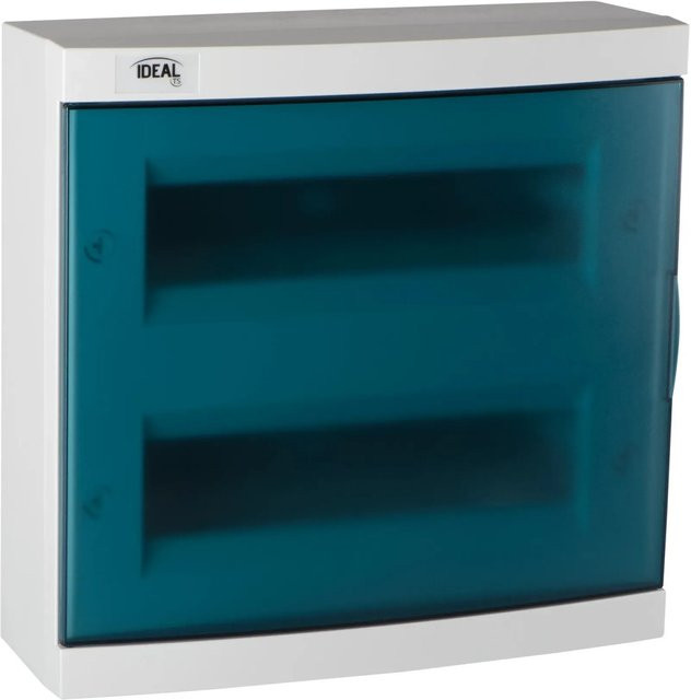 Kanlux Verteilerkasten Aufputz KDB-S24T aus ABS in Weiß und Blau mit 24 Modulen - Bild 1