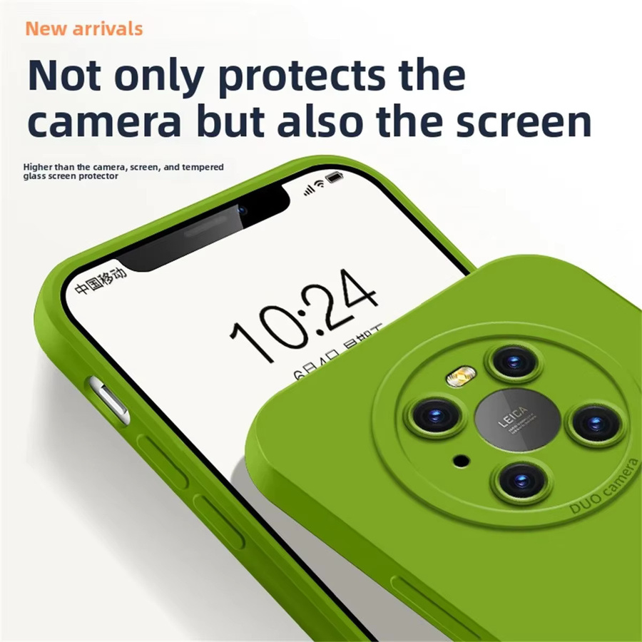 Weiche Silikon Schutzhülle für Huawei Honor und Magic Serie mit Kameraschutz in Blau oder Grün - Bild 2