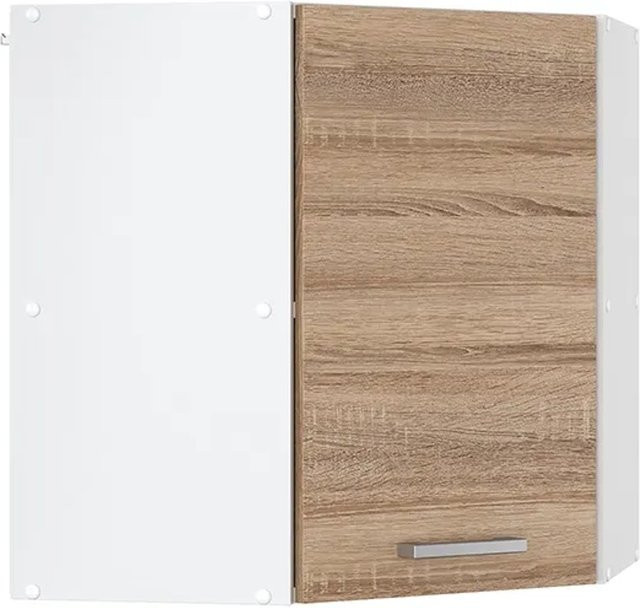 Vicco R-Line Eckhängeschrank für die Küche in Sonoma/Weiß, B/T/H: 57 x 34,1 x 60 cm - Bild 1