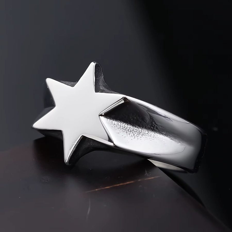 SAIYE Ring Sechspunkt Stern, Edelstahl, Herren - Bild 4