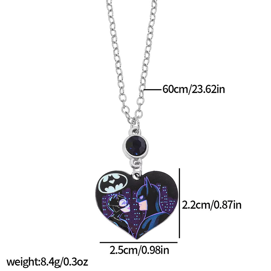 TAKARA TOMY Halskette, Herzförmiger Anhänger, Silber, Unisex - Bild 5