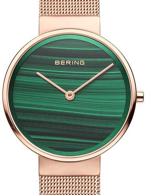 Bering Damenuhr, Quarz, Edelstahl, Grün, 31 mm, 5 ATM - Bild 1