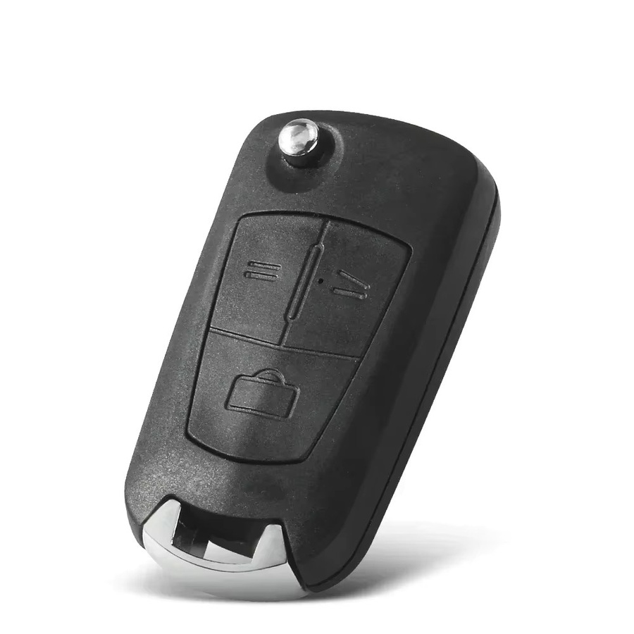 KEYYOU Flip Auto Schlüssel Gehäuse für Vauxhall Opel Astra Zafira Omega Vectra, Farbe: Schwarz - Bild 2