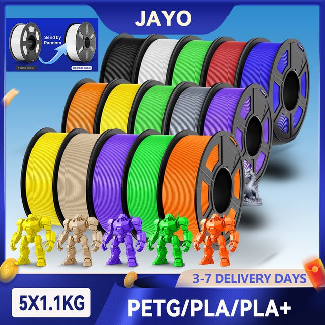 JAYO 3D-Druckerfilament 1,75 mm PETG PLA PLA PLUS 5,5 kg - Bild 1