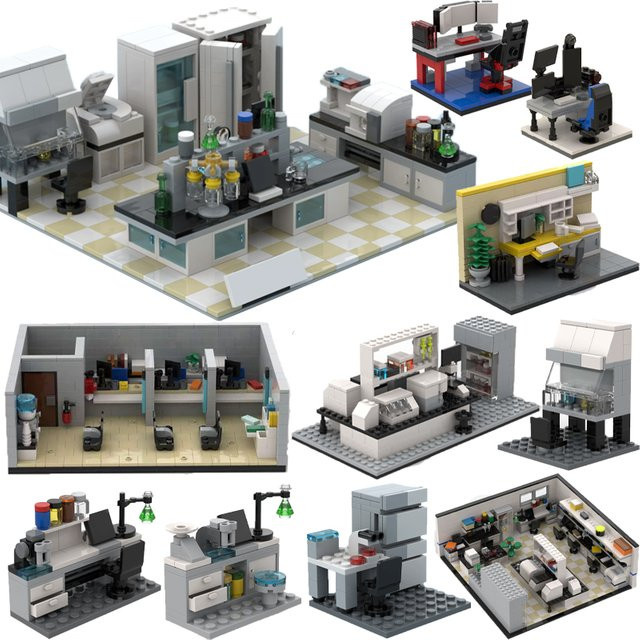 BRICKPANDA MOC Stadt Labor Szene, Bausteine - Bild 1