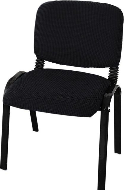 Cozy Up Home Stuhlbezug Set für Esszimmerstühle und Bürostühle, Sitz- und Rückenbezug aus Polyester, Schwarz - Bild 1