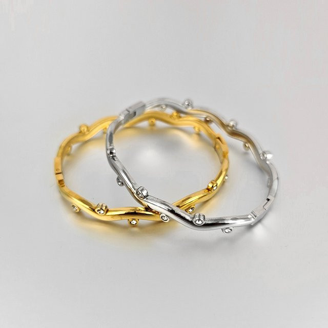 Lokaer Armband, Edelstahl, vergoldet, Diamanten, Damen - Bild 1