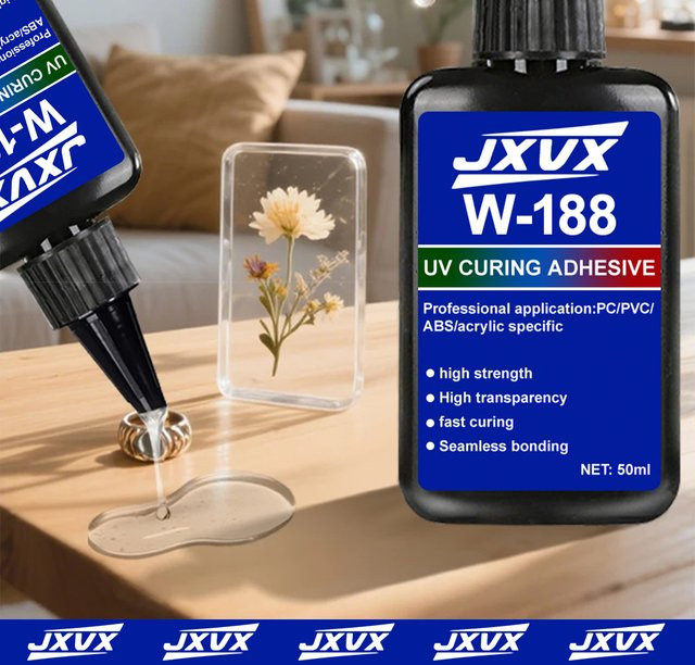 YZAN UV-Kleber hochtransparent und hochfest, 50 g Harzkleber für Metall, Glas und Kunststoff - Bild 1