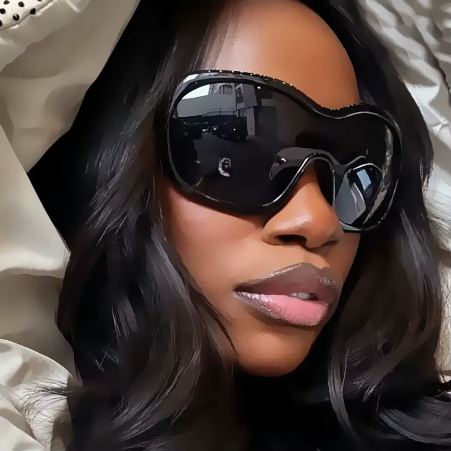 Salutami Sonnenbrille, Vollrand, quadratisch, Kunststoff, Schwarz, Unisex - Bild 2