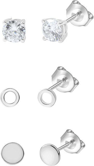 Celesta Ohrstecker Set, 925 Silber, Zirkonia, Unisex - Bild 1