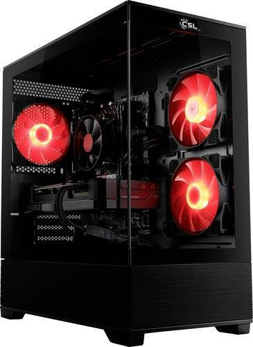 CSL Computer Gaming PC M11830H mit AMD Ryzen 7 8700F, 32GB RAM, 1000GB SSD, Nvidia GeForce RTX 5070 12GB GDDR7, Windows, Schwarz - Bild 1