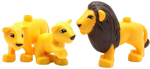 Zoo Tiere Serie Set, Bausteine, Lernspielzeug, ab 3 Jahre - Bild 1