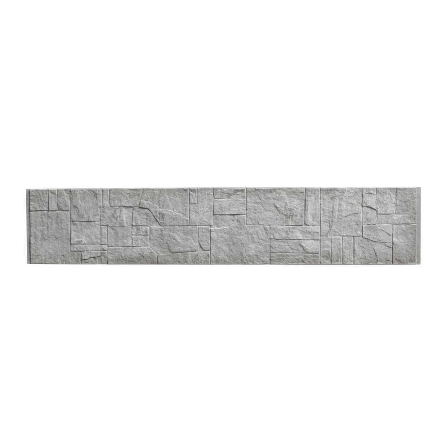 Beckers Betonzaun-Platte Flagstone in Betongrau, B/H/T: 200 x 38,5 x 3 cm - Bild 2