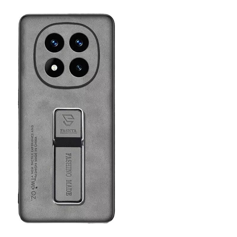 Xiaomi Redmi Note 15 Pro Plus Case mit unsichtbarem Standfuß und Magnetfunktion, Stoßfestes Armor Cover in Transparent oder Braun - Bild 4
