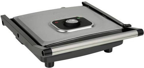 Tristar GR-2858 Elektro Kontaktgrill mit Antihaftbeschichtung in Schwarz und Silber