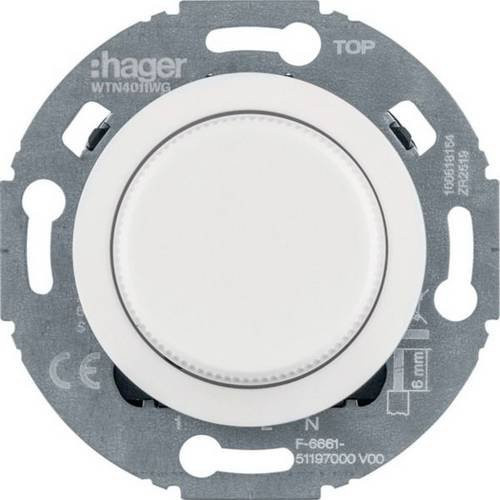 Hager WTN4041WG Universal-Dimmereinsatz in Weiß für die Aufputzmontage - Bild 1